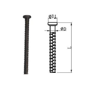 Anclaje de armadura recto